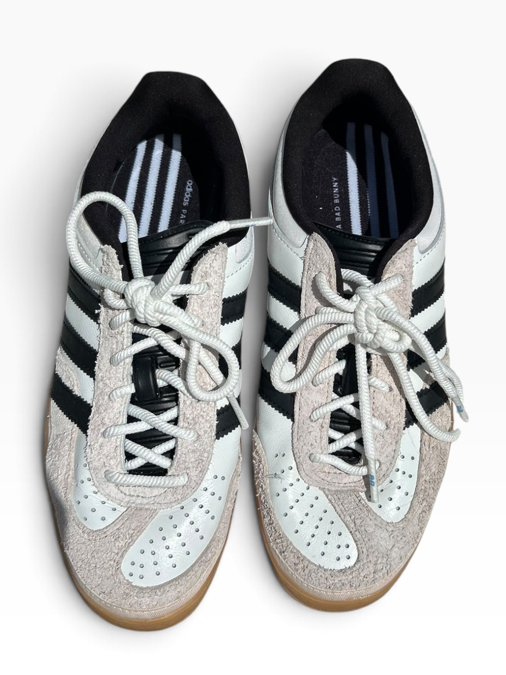 Adidas 2024 Bad Bunny x Gazelle Indoor 'Core White'Benito - Size Men's 7.5